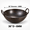 MS Iron Round Bottom Kadai (6MM)-36" - 18" Sizes