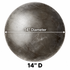 Mild steel Round Tikki Tava Without Handle, 3mm Thick