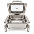 Stainless Steel square glass cover - Hydraulic Chafer