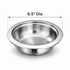 Stainless Steel Mirror Finish Bowl – Perfect for Idli Sambar & Vada Sambar – 6" & 7" Wide Serving Bowl