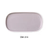 Yanco DM-314 Denmark RECTANGULAR PLATE WITH UPRIGHT RIM, Porcelain, Matte Glaze, (1Dz)