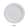 Yanco MM-9 9 3/4" Plate, Embossed Pattern Bone, White Durable China, Pack of 24 (2 Dz)