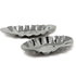 Display Platter-Oval Stainless Steel Hammered