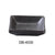 Yanco DB-4030 Diamond Black Sauce Dish, 2 Oz, China, Matte Glaze, Black (4Dz)