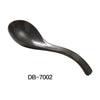 Yanco DB-7002 Diamond Black 6 1/2" Spoon, China, Matte Glaze, Black (6Dz)