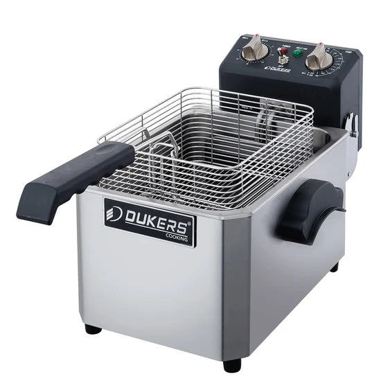 Dukers One Basket Electric Countertop Fryer DCF15E - 15lb