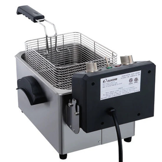 Discontinued - Dukers Single Basket Electric Countertop Fryer DCF7E - 7lb