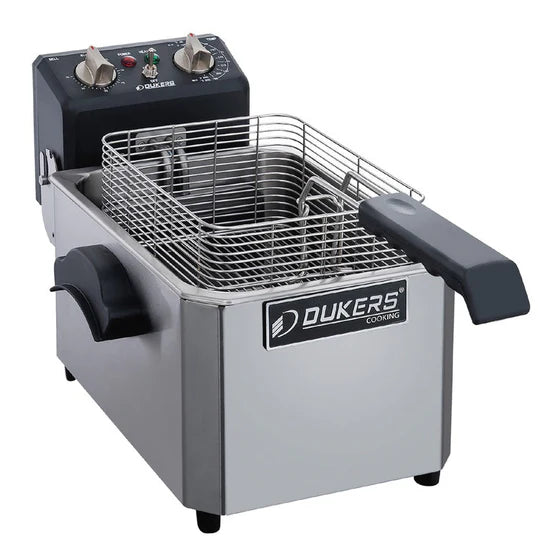 Discontinued - Dukers Single Basket Electric Countertop Fryer DCF7E - 7lb