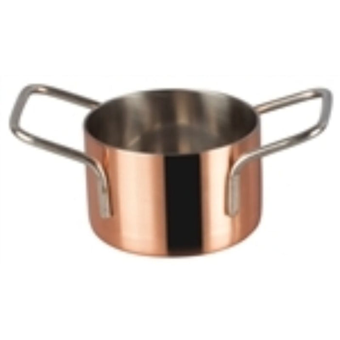 Serving ware Copper-Plated Stainless Steel Mini Casseroles by Winco