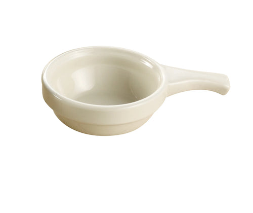 Yanco DFHC-10 10 oz Chinaware Handled Casserole – American White ( Pack Of 36 )