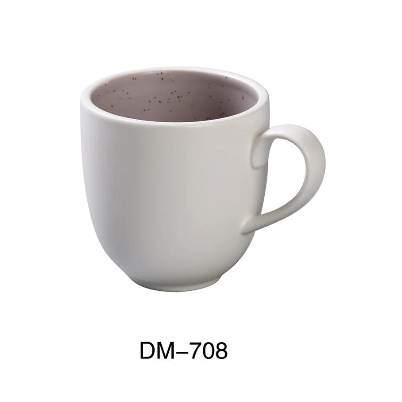 Yanco DM-708 Denmark " MUG, 8 Oz, China, Matte Glaze, Light Purple, (3Dz)