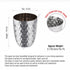 Eco-friendly 16oz oval stainless steel glass for indoor and outdoor use