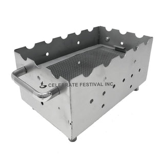 Stainless Steel Rectangle Table Top Barbecue Grill – Compact and Durable Design