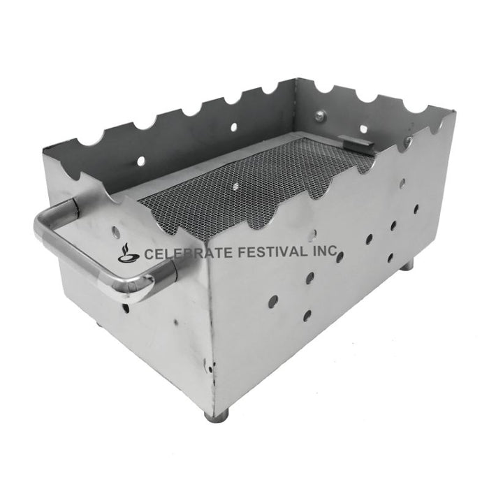 Stainless Steel Table Top Barbecue - Rectange Shape