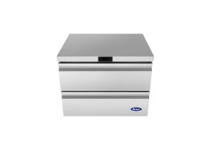 Atosa AUR36D2 Undercounter Refrigerator with Drawers – 36” Commercial Worktop Fridge, 2 Drawer, Stainless Steel