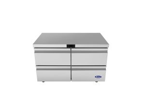 Atosa AUR48D4 Undercounter Refrigerator with Drawers – 48” Commercial Worktop Fridge, 4 Drawer, Stainless Steel