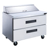 Commercial Food Prep Table Refrigerator 2-Drawer-Dukers DSP36-10-D2