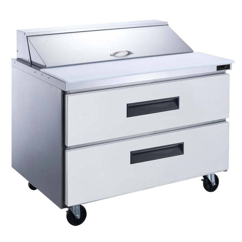 Commercial Food Prep Table Refrigerator 2-Drawer-Dukers DSP36-10-D2