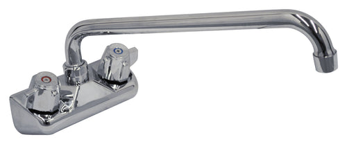 Serv-Ware DTF4-10-CWP 10" Swing Spout Wall / Splash Mount Faucet – 4" Centers NSF