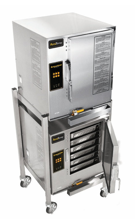 Accu Temp E64803E140 DBL Steamer 6-Pan, Double stacked, Stand-mounted, Connected, Electric