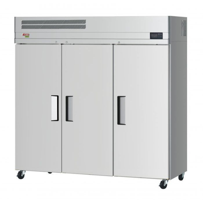Turbo Air EF72-3-N-V E-Line Top Mount Reach-in Three Section Freezer With Solid Door 65.8 cu. ft.