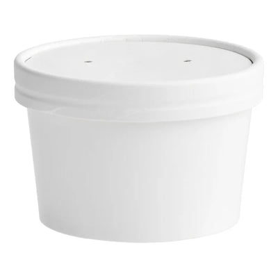 Empress White Paper Food & Soup Containers with Lid (250/CASE)