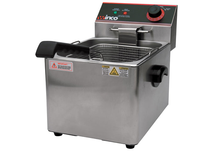 Winco EFS-16 Electric Fryer, Single Well, 16Lbs Capacity, 120V (Price/Set)