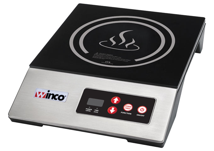 Winco EIC-400E Commercial Countertop Induction Range / Cooker - 120v, 1800w (Price/Piece)