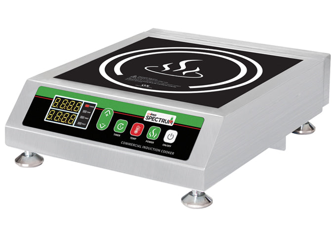 EICS-SERIES, Spectrum™ Commercial Electric Countertop Induction Cookers by Winco -Available in Different Power Models