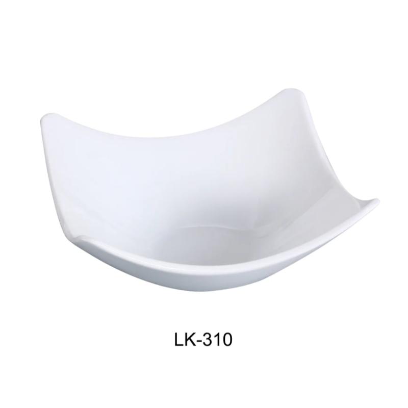 Yanco LK-310 Lion King 10″ Square Bowl, 48-Ounce, China, Bone White (1Dz)