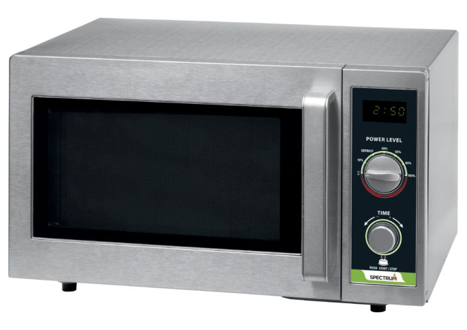 Winco EMW-1000SD Spectrum Commercial Microwave, Dial, Stainless Steel, 1,000 W (Price/Set)