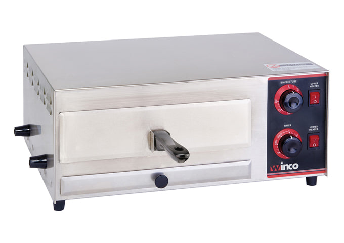 Winco EPO-1 Electric Pizza Oven, 600 deg F with Bell Timer and Stay On Function (Price/Set)