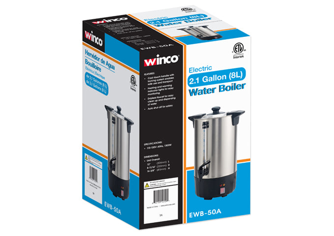 EWB SERIES- Electric Stainless Steel Water Boilers by Winco- Available in Different sizes