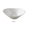Yanco ML-709 9" X 7 1/4" X 2 1/2" Oval Salad Bowl, Super White, High Quality Porcelain 22 Oz, Pack of 12 (1 Dz)