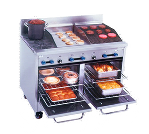 Comstock-Castle, F3218-18-1.5RB, Range, 48", 2 Burners, 18" Griddle, 18" Charbroiler