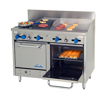 Comstock-Castle, F3218-24-1RB, Range, 48" Restaurant, Gas