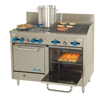 Comstock-Castle, F3218-2RB, Range, 48" Restaurant, Gas