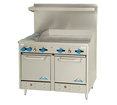 Comstock-Castle, F3218-36, Range, 48", 2 Burners, 36" Griddle
