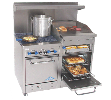 Comstock-Castle, F3218-36B, Range, 48" Restaurant, Gas