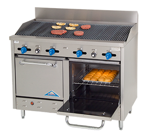 Comstock-Castle, F3218-4RB, Range, 48" Restaurant, Gas