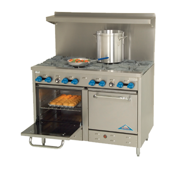 Comstock-Castle, F3218, Range, 48", 8 Open Burners