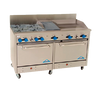 Comstock-Castle, F3226-24-1RB, Range, 60", 4 Burners, 24" Griddle, 12" Charbroiler