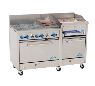 Comstock-Castle, F3226-2RB-24B, Range, 60" Restaurant, Gas