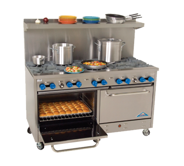 Comstock-Castle, F3226-36, Range, 60", 4 Burners, 36" Griddle
