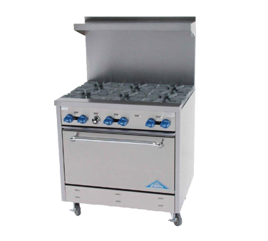 Comstock-Castle, F330, Range, 36", 6 Open Burners