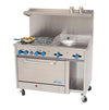 Comstock-Castle, F3430-24, Range, 48", 4 Open Burners, 24" Griddle