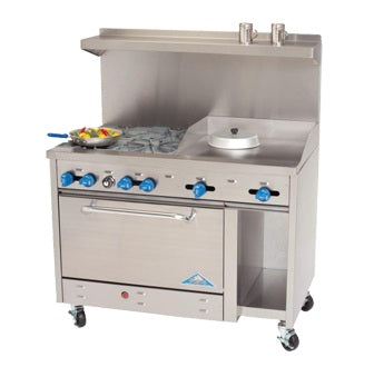 Comstock-Castle, F3430-24, Range, 48", 4 Open Burners, 24" Griddle
