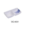 Yanco OC-4031 Ocean DOUBLE SAUCE DISH 2 OZ EACH, China, (3Dz)