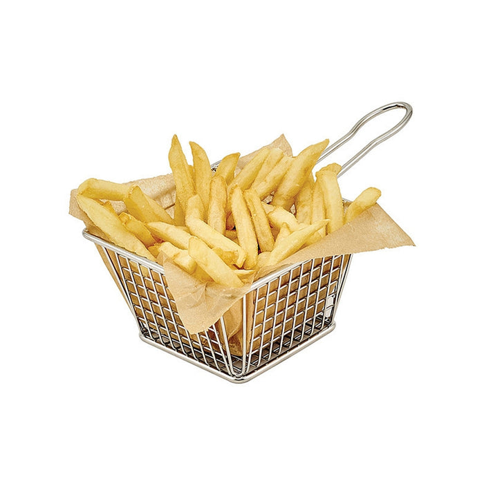 FBM SERIES, 18/18 Stainless Steel Mini Serving Basket by Winco - Available in Different Sizes