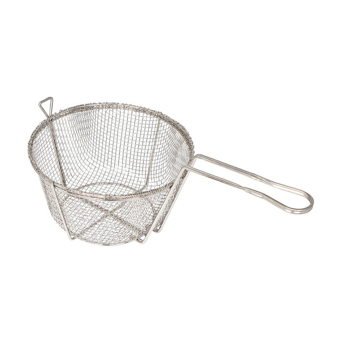 FBR SERIES- Nickel Plated 4mm Wire Mesh Round Fry Baskets by Winco